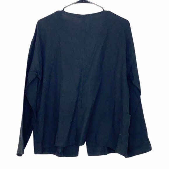 SOLD NWT Eileen Fisher Cropped Organic Cotton Jacket - Picture 3 of 7